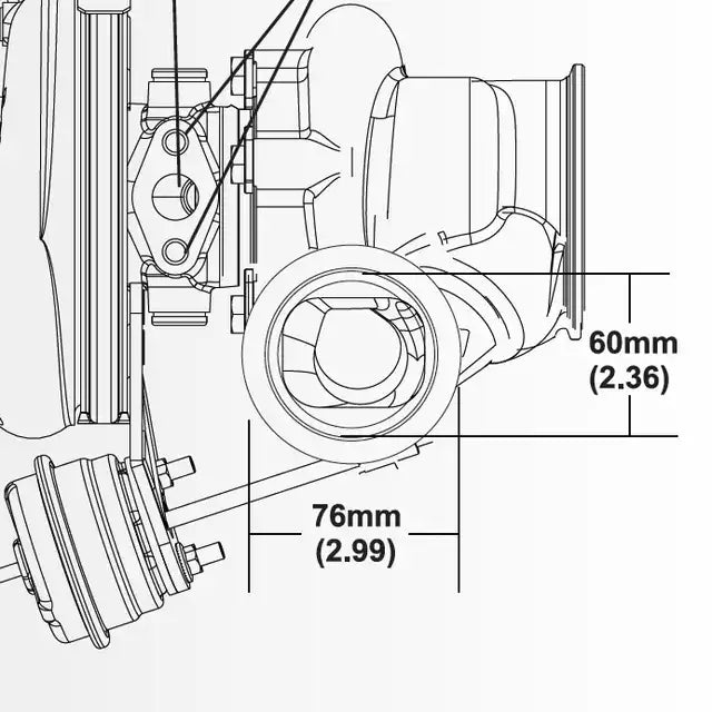 V-band kit inlet Borg Warner EFR